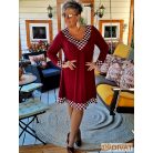 Fashion by NONO - Dolly ruha burgundy-pöttyös