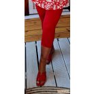 Fashion by NONO 3/4-es piros pamut sztreccs leggings