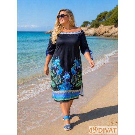 Fashion by NONO - Lace long egyedi mintás ruha