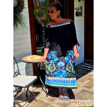 Fashion by NONO - Lace long egyedi mintás ruha