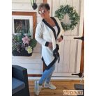 Fashion by NONO - Pillangó kardigán krém-szürke színben
