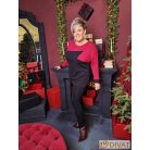 Fashion by NONO - Szylvi burgundy-fekete felső