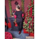 Fashion by NONO - Szylvi burgundy-fekete felső