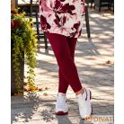 Fashion by NONO - Burgundy pamut hosszú leggings