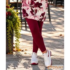 Fashion by NONO - Burgundy pamut hosszú leggings