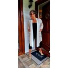 Fashion by NONO - Hédi pezsgő-törtfehér jégselyem zsebes kardigán