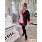 Fashion by NONO - Kuba fekete-champagne aszimmetrikus felső