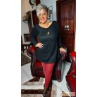 Fashion by NONO - Ivy fekete, felső mellnél csepp alakú kivágással