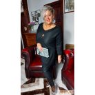 Fashion by NONO - Ivy fekete, felső mellnél csepp alakú kivágással