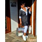 Fashion by NONO - Bringa ing-tunika fekete-fehér