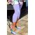 Fashion by NONO 3/4-es lila pamut sztreccs leggings