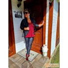 Fashion by NONO - Tekla bordó színű tunika