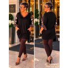 Fashion by NONO - Csokibarna pamut hosszú leggings