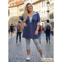 Fashion by NONO - Bringa ing-tunika farmerkék-szürke