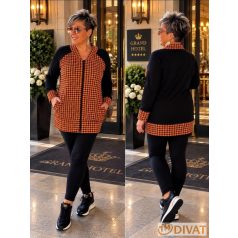 Fashion by NONO - Fekete pamut hosszú leggings