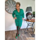 Fashion by NONO - Aria benetton zöld elöl húzott ruha