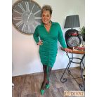 Fashion by NONO - Aria benetton zöld elöl húzott ruha