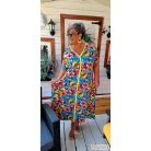 Fashion by NONO - Szultána virágmintás trendi maxiruha