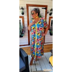 Fashion by NONO - Szultána virágmintás trendi maxiruha