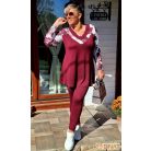 Fashion by NONO - Kíra burgundy-mintás felső