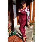 Fashion by NONO - Kíra burgundy-mintás felső