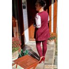 Fashion by NONO - Kíra burgundy-mintás felső