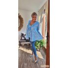 Fashion by NONO - Blanka világoskék csipkével díszített felső