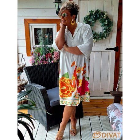 Fashion by NONO - Ingruha fehér alapon egyedi mintával