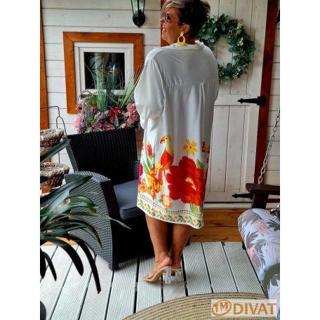 Fashion by NONO - Ingruha fehér alapon egyedi mintával