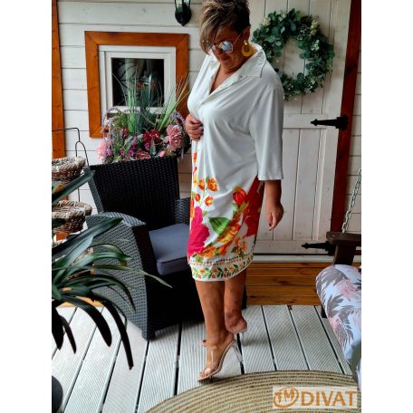 Fashion by NONO - Ingruha fehér alapon egyedi mintával