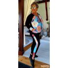 Fashion by NONO  -  Xéna fekete alapon gyönyörű mandala mintás szabadidő szett