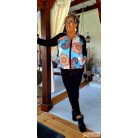 Fashion by NONO  -  Xéna fekete alapon gyönyörű mandala mintás szabadidő szett