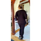 Fashion by NONO  -  Xéna fekete alapon gyönyörű mandala mintás szabadidő szett