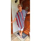 Fashion by NONO - Vera sötétkék-fehér csíkos tunika
