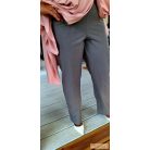 Fashion by NONO - Hawai szürke-fehér vékony csíkos alakformáló nadrág