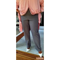   Fashion by NONO - Hawai szürke-fehér vékony csíkos alakformáló nadrág