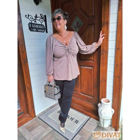 Fashion by NONO - Tekla mogyoró színű tunika