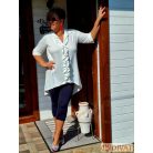 Fashion by NONO - Velence fodrokkal díszített fehér ing-tunika