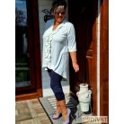 Fashion by NONO - Velence fodrokkal díszített fehér ing-tunika