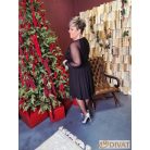 Fashion by NONO - Tina ruha fekete tüll betéttel