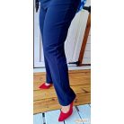 Fashion by NONO - Tina sötetkék elegáns nadrág