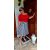 Fashion by NONO - Alexa piros-fekete csíkos trendi ruha