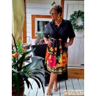 Fashion by NONO - Ingruha fekete alapon egyedi mintával