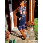 Fashion by NONO - Mandula virágmintás-sötétkék