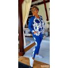 Fashion by NONO  -  Xéna királykék-fehér alapon gyönyörű matyó mintás szabadidő szett