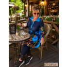Fashion by NONO - Daniella ing-ruha kék-egyedi mintás