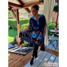 Fashion by NONO - Daniella ing-ruha kék-egyedi mintás