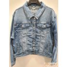 Extra méretű világoskék farmerkabát