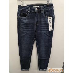 Extra sztreccs, Push Up farmernadrág koptatott sötétkék