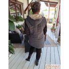 Nature vékony mellény szürke, fekete, bézs színben